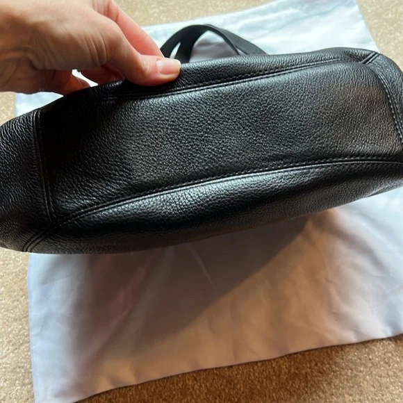 Hold for Oceanwhisperz Michael Kors Black Shoulder Bag with Silver Accents - Picture 12 of 13